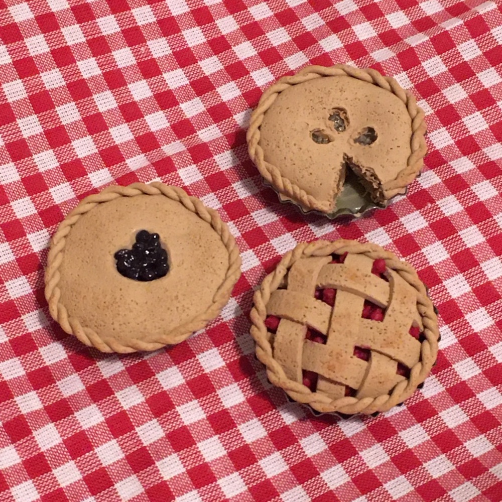 Realistic Pie Magnets (set of 3)